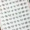 Cílios Inferiores Dream Princess Yiji com Hastes Transparentes, Aglomerado Único Natural, Maquiagem Leve, Cílios com Aparência Natural, Fácil para Iniciantes, Fotogênicos, Estilo Idol Realista