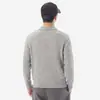 Suéter de punto casual de manga larga con solapa para hombre, suéter de punto texturizado de manga larga, suéter básico de color liso vintage a la moda