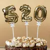 Oferta Especial Amazon Balões Digitais de Filme de Alumínio Autoinfláveis de 5 polegadas Topper para Bolo de Aniversário Suporte de Borboleta Celebração