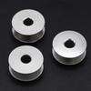 Accesorios para máquinas de coser industriales, bobina plana para computadora, máquina de coser, bloqueo de hilo de bordar, núcleo de bobina de aluminio brillante 100
