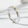 Anillo de Plata Esterlina s925 Anillo de Pareja Planeta Cayendo Plata Esterlina Par de Anillos de Personalidad Simple Diseño de Apertura para Estudiantes