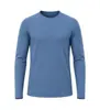 Nova Camiseta Esportiva Mais Vendida para Homens e Mulheres, Roupa Casual para Fitness ao Ar Livre, Camiseta Respirável de Manga Longa com Gola Redonda para Treinamento de Corrida