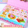 Novos Livros de Jogo Artesanais com Tema de Animais Fofos, Brinquedos de Tabuleiro Adoráveis, Materiais Criativos Artesanais para Diário Infantil, Adesivos