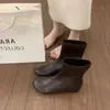 Botines ajustados de punta redonda para mujer, estilo coreano, que aumentan la altura, colección de otoño/invierno 2026, versátiles y elegantes, para el día a día