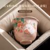 Imitação Canção rosa Ru xícara de chá leve luxo vintage fragrância cerâmica Copa filme aberto nutritivo kung fu conjunto de chá Xícara de chá Master Cup