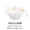 Tigela de Macarrão de Melamina Comercial Imitação de Porcelana Tigela de Sopa Tigela Cônica Japonesa Tigela Rasa Tigela de Salada Tigela de Ramen de Carne Tigela Rosa Tigela de Macarrão Misto