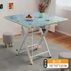 Mesa plegable, mesa de comedor cuadrada, mesa pequeña para uso doméstico, alquiler de apartamentos pequeños, mesa de comedor sencilla, mesa cuadrada