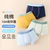 Roupa íntima infantil feita de algodão puro, algodão Classe A, para adolescentes de 10 a 15 anos, cuecas boxer para meninos