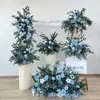 Novo Arranjo Grande de Chão para Casamento Banquete de Noivado Flor de Seda Acabamento Arranjo de Flores Decorativo Corredor Arte Floral de Casamento