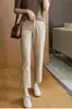 Calça Cropped Slimming Reta Nova Outono 2026 para Mulheres, Calça Cigarrete Versátil Slimming, Calças Casuais para Atacado