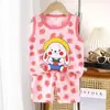 Traje de Chaleco para Niños Verano Algodón Puro Niños Nuevo Niñas Pantalones Cortos Ropa Transfronteriza Ropa Infantil Mayorista Dropshipping