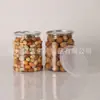 Bote Plástico para Mascotas 100x140 con Área para Etiqueta para Té de Flores, Frutas Secas, Frijoles de Azúcar, Snacks, Sellado y a Prueba de Humedad