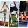 Calcetines personalizados de media pantorrilla para Pilates y fútbol, transfronterizos europeos y americanos, adecuados para estudios de yoga y Pilates