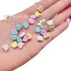 Macarrón Horneado Color Cabeza de Oso Cuentas DIY Niña Corazón Cuerda para Teléfono Móvil Pulsera Cuentas Aleación Cuentas Accesorios de Joyería