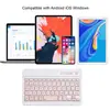 Teclado y Ratón Bluetooth Portátiles Ultra Delgados Adecuados para Tablets iPad y Teléfonos Android, Soporta 7 Idiomas