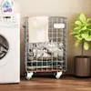 Carro Cesta de Ropa Sucia Antigua para el Hogar, Baño, Inodoro, Cesta de Lavandería, Estante Móvil para Almacenamiento de Ropa