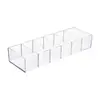 Caja de Almacenamiento de Cosméticos de Escritorio, Transparente y Desmontable, Estante de Almacenamiento Compartimentado para el Hogar, Dormitorios de Estudiantes, Estante de Almacenamiento para Productos de Cuidado de la Piel, Estante para Labiales