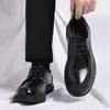 Zapatos de cuero formales de estilo casual de negocios de alta gama para hombre, superventas 2025, a la moda y con estilo, estilo británico