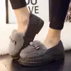Explosiones Mao Mao Mao Zapatos de Invierno para Mujer 2021 Nuevo de Invierno Zapatos de Algodón de Terciopelo Zapatos sin Cordones de Guisante para Mujeres Embarazadas Combinan con Todo