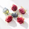 Imitação Retrô Coca-Cola Borda Cabeça de Flor Rosa Flor de Seda Flor Falsa DIY Material Artesanal Decoração Caixa de Presente Arranjo de Casamento