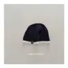 Gorro de punto moderno para niños, gorro de colores combinados, nuevo estilo otoño e invierno, gorro de malla hueca elegante para bebé para niños a la moda