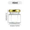 Garrafas Personalizadas para Dispensar Mel, Garrafas Hexagonais de Mel e Geleia da Amazon, Garrafas para Molho de Pimenta, Garrafas de Vidro de Alta Temperatura Resistente de Pequena Capacidade