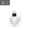 Garrafa de aromaterapia redonda criativa de vidro sem fogo, difusor de fragrância de rattan com flores secas, garrafa de abóbora e abacaxi para quarto