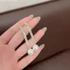 Brincos de outono e inverno estilo coreano requintados, explosões, borla de diamante, pérola, senso de design, personalidade, atmosfera, super brilhantes, joias de ouvido com temperamento