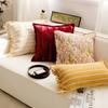 Funda de Almohada para Sofá de Sala de Estar, Almohada Cojín Modelo de Habitación Cama Famosa, Rojo y Amarillo Original Simple Moderno de Alta Gama Lujo Ligero