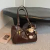 Bolsa de ombro estilo coreano, bolsa tote fresca e simples, bolsa feminina transfronteiriça, nova bolsa de ombro versátil de grande capacidade da moda