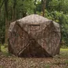Barraca de Caça Amazon Transfronteiriça de Visão Completa de 288 Graus/360 Graus para 2-4 Pessoas, Abrigo Camuflado para Caça de Veados e Perus