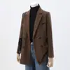 Traje pequeño de terciopelo dorado marrón transfronterizo para mujer, nuevo otoño e invierno, entallado, casual, moda, top de traje de alta gama