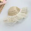 Sombrero de Pescador con Protección Solar Ins, Sombrero de Paja Plegable Fresco y Sencillo de Verano para Mujer, Diseño Floral, Adecuado para Salidas y Vacaciones, Sombrero de Sol, Estilo Hyuna