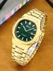 Reloj de Cuarzo de Negocios Transfronterizo Denvosi Reloj para Hombre Clásico Nautilus Reloj Luminoso Impermeable Correa de Acero Reloj para Hombre