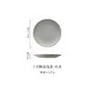 Platos de Cerámica para Restaurantes y Hoteles, Platos para Bistec Estilo Europeo, Platos para Pasta Estilo Occidental, Platos para Comedor Doméstico, Platos Hondos de Cerámica Rústica Estilo Japonés