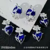 Pingente Coração de Flor de Rosa Entrelaçada Estilo Gótico Pulseira de Contas DIY Colar Brincos Acessórios de Joia de Liga