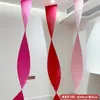 Estilo chino rosa rojo rosa rosa papel corrugado rosa ceremonia de boda fondo de boda decoración festiva centro comercial decoración de escaparate