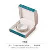 Caja de Joyería de Cuero Cepillado Personalizable, Caja para Anillos con Patrón de Seda de Lluvia Curvada, Caja de Empaque para Joyería de Pulsera