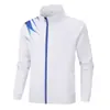 Conjunto Deportivo de Patchwork Azul y Blanco para Hombres y Mujeres, Uniforme de Entrenador para Primavera y Otoño, Personalizable con Texto, Atuendo de Rendimiento, Uniforme de Equipo, Conjunto Casual de Dos Piezas