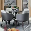 Escritório de Vendas Moderno Simples Departamento Negocia Uma Mesa e Quatro Cadeiras Hotel Quarto Modelo Sala de Reunião Mesa e Cadeira de Recepção de Luxo Leve Combinação