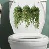 Pegatinas de Pared de Enredadera Colgante de Plantas Verdes Transfronterizas para Dormitorio, Sala de Estar, Pared de Fondo de Entrada, Autoadhesivas y Extraíbles de PVC