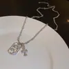 Collar con Colgante de Cruz de Diamante, Diseño Moderno Personalizado, Cadena para Clavícula Estilo Oscuro, Collar de Moda, Exquisito y Versátil para Mujeres
