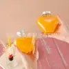 Botella de Amor Desechable Transparente para Bebidas Mascota Botella Creativa Plástico para Yogur Navidad DIY Hecho a Mano Cristal