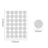 Etiqueta A5 de Puntos de Color 25 mm PVC Impermeable Manuscrita en Blanco Color Clasificación de Almacén Pegatina Redonda de Vinilo