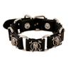 Pulseira de Couro com Rebites Punk Europeia e Americana Retrô Não Convencional Atmosférica Liga de Metal Pulseira de Couro de Vaca Masculina Pulseira de Couro