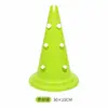Cono marcador con forma de agujero se puede usar con un poste, cono marcador de helado multifuncional para entrenamiento de fútbol con agujeros