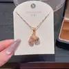 Collar Hao Shi Huasheng Dili Estilo Reba, Nueva Cadena Clavicular de Lujo Juvenil de Gama Alta, Exquisita y Elegante para el Viaje Diario