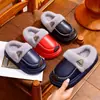 2025Eva Kidsren's Pantufas de Algodão Couro PU Impermeável Macias Antiderrapantes Forradas com Lã Espessas Família Adulto Casa Inverno Sapatos Quentes