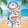 Toalla de Baño de Microfibra para Adulto Doraemon de Dibujos Animados Personalizada para Baño, Natación, Viaje, Portátil, Playa, Deportes