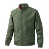 Chaqueta Amazon Transfronteriza Ropa Exterior para Hombre Verano Estilo Delgado Primavera y Otoño Talla Grande Chaqueta de Vuelo Sencilla Ropa Casual para Hombre Negro